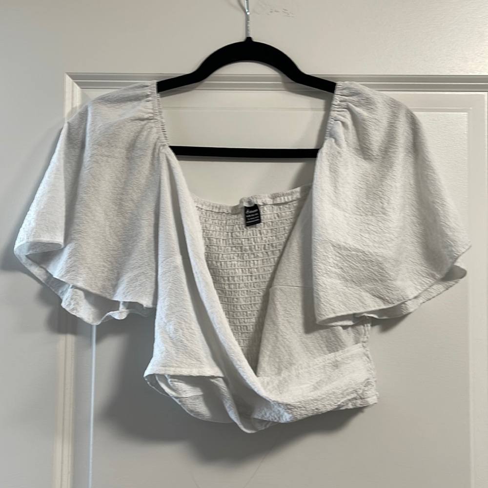 White crop top